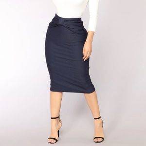 Fashion Nova In Control Midi Skirt